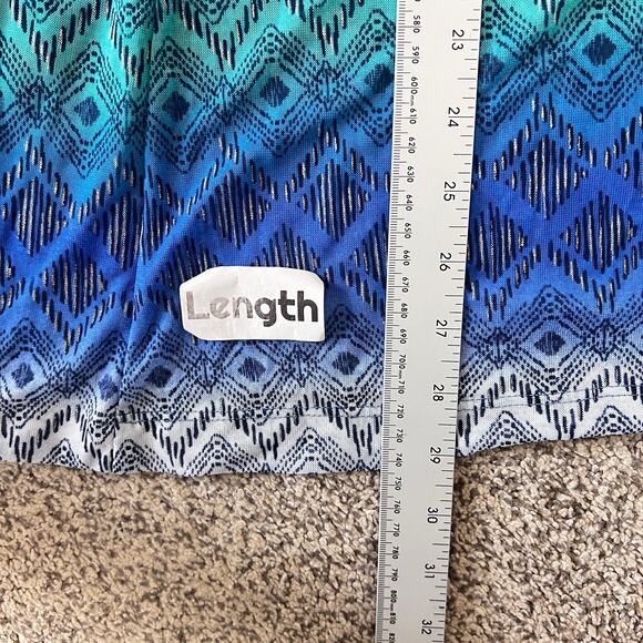 Chico's Womens XL Travelers Boho Coastal Resortwear Artsy Geometric Duster Vest - Picture 11 of 11